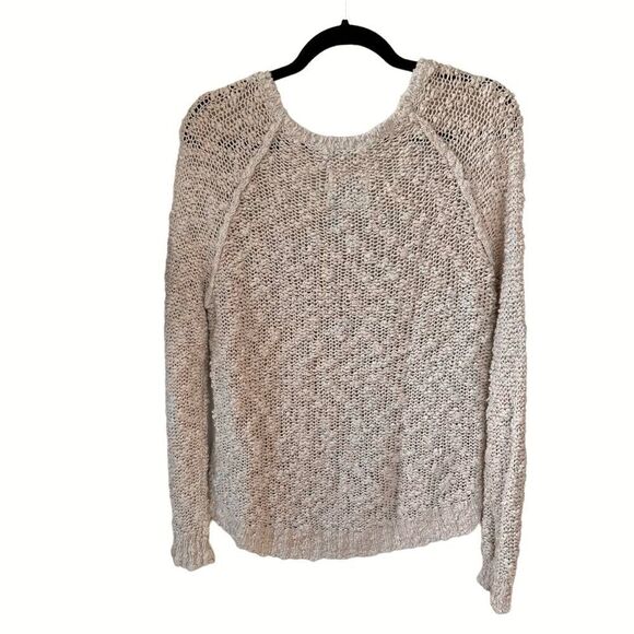 (SOLD) ABERCROMBIE & FITCH Cotton V-Neck Oversized Sweater Texture Nubby XS - Picture 6 of 11
